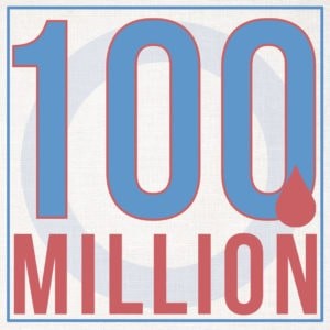 Graphic showing the words "100 Million."