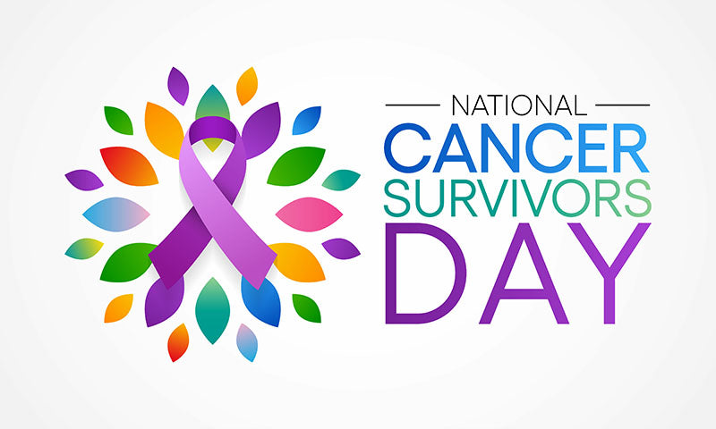 Image showing different colored ribbons for National Cancer Curvivors Day