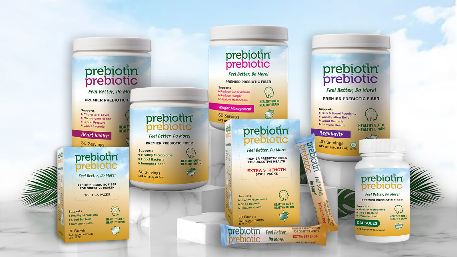 Image of the Prebiotin Family of Products