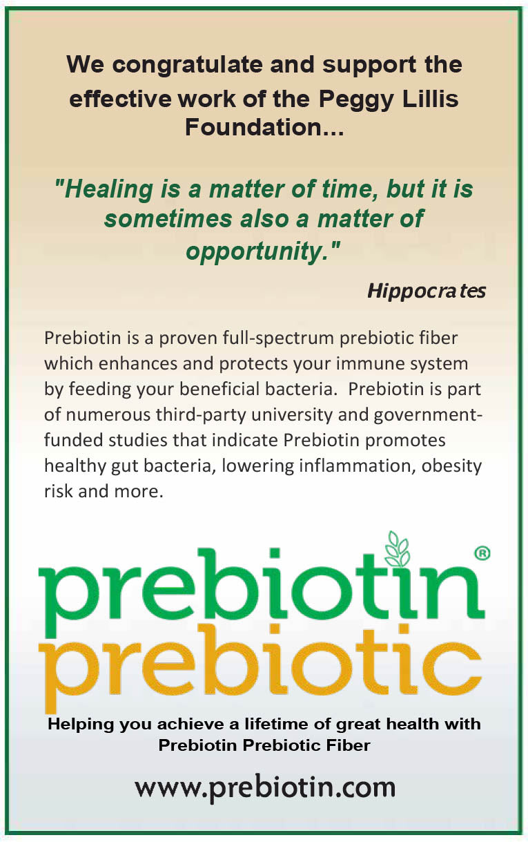 Image of Prebiotin's ad in Peggy Lillis Gala program