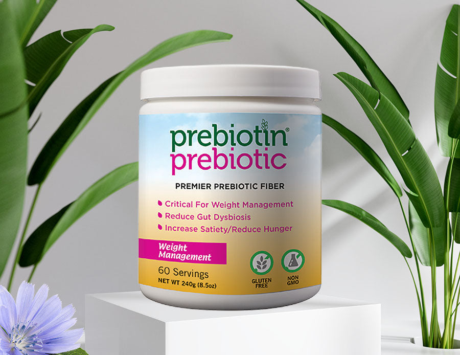 image of a jar of Prebiotin Weight Management