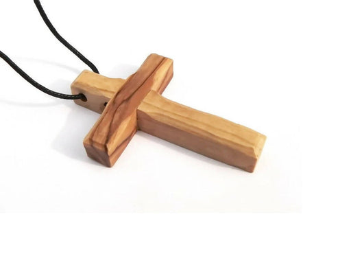 6pcs Olive Wood Cross Necklace Plain Wooden 1.5 Pendant Bethlehem Jer —  Orthodox Depot