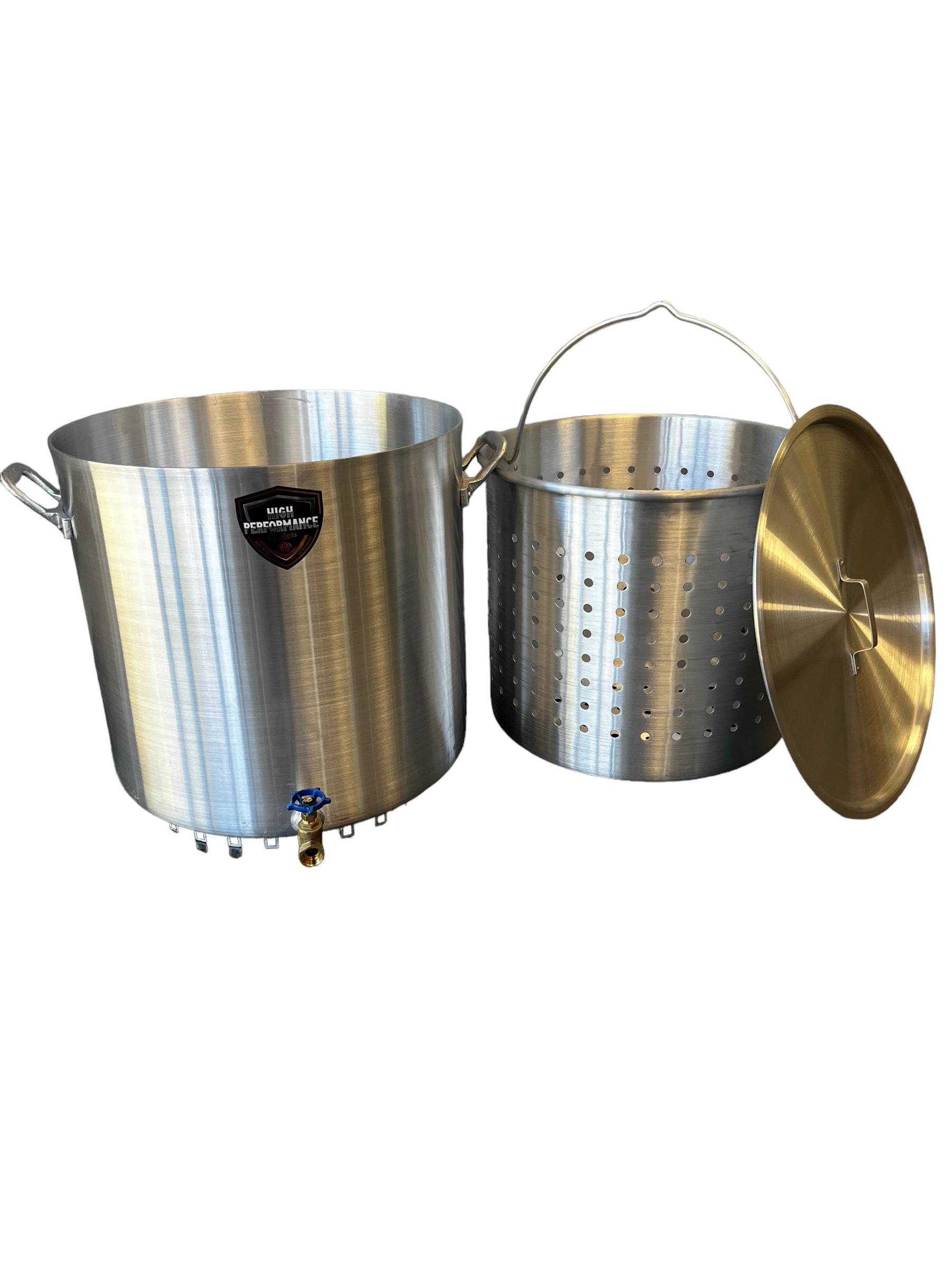 Choice 40 Qt. Standard Weight Aluminum Stock Pot