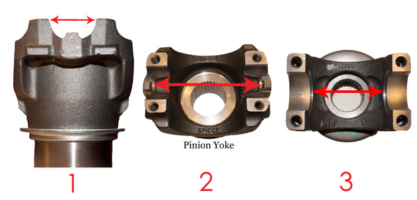 driveshaft pinion yoke measurements custom order driveshaft