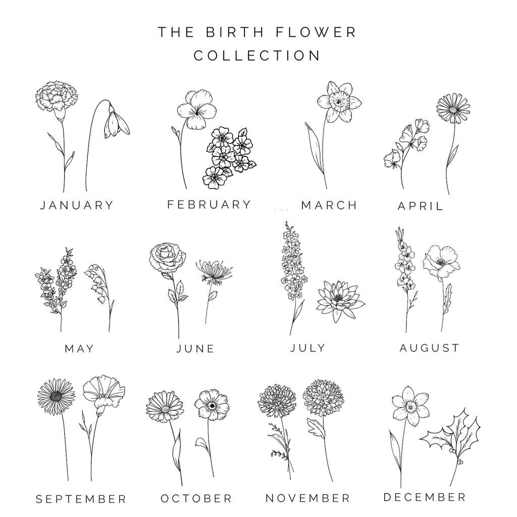 Birth Flower Tattoos Tattoos For Every Birth Flower  MrInkwells