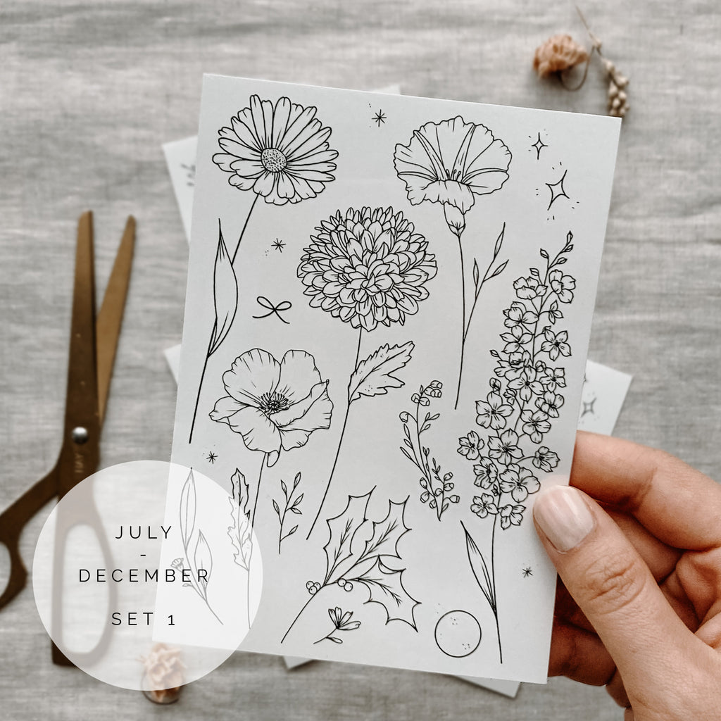 Floral Collection  Tattly Temporary Tattoos  Stickers