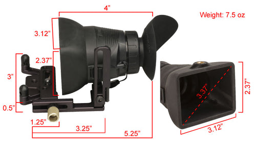 Hoodman loupe base fits up to 3.2 camera LCD – Hoodman Corporation