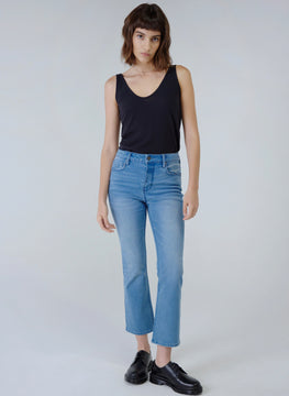 MARLOW High-Rise Cropped Demi Flare