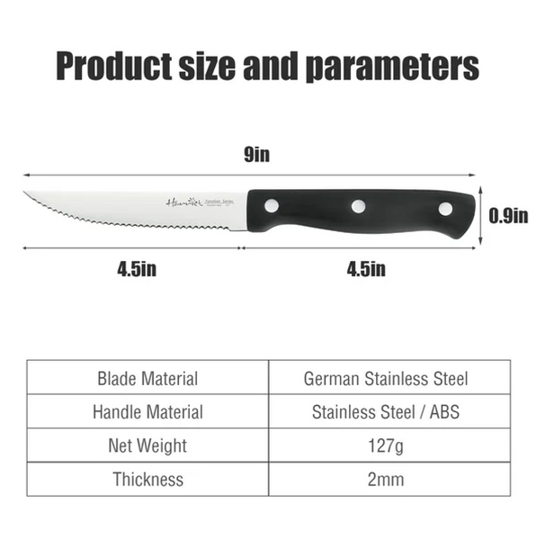 Harriet 8 Piece Stainless Steel Steak Knife Set