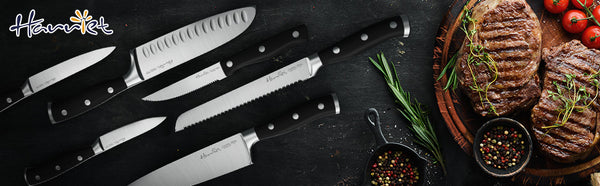 harriet Steak Knives Set of 8, 4.5 Steak Knives, Full Tang Premium  Stainless Steel Serrated Steak Knives Set with Gift Box, Dinner Knives,  Stripe