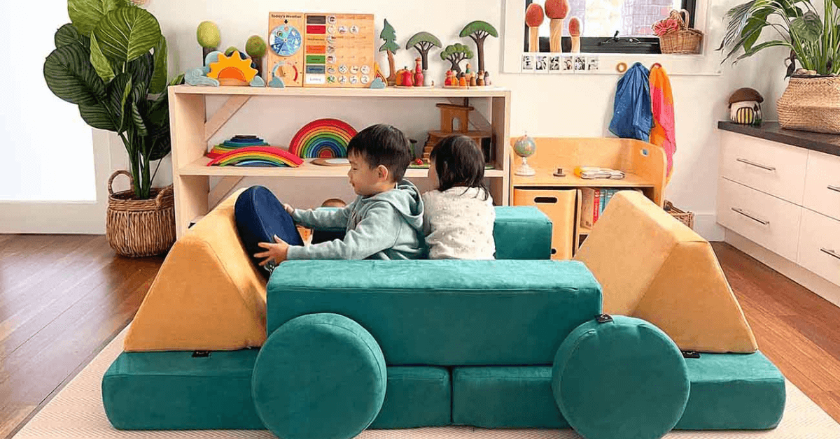 Funsquare play couches are the perfect piece of furniture for kids under NDIS