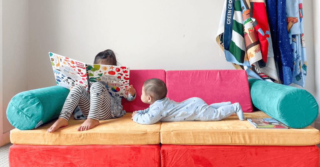 If you're looking to unleash your kids social skills at their next playdate, we recommend setting up a reading nook!