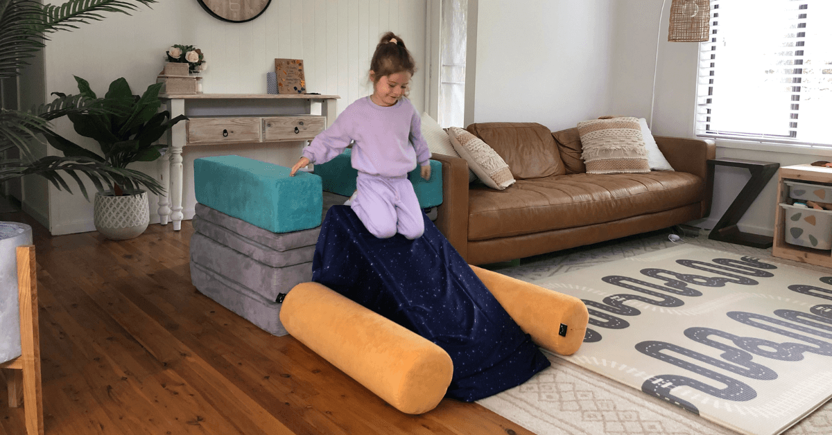 If you want to uplevel your playroom, this Play Couch will give you endless budget-friendly ways to play