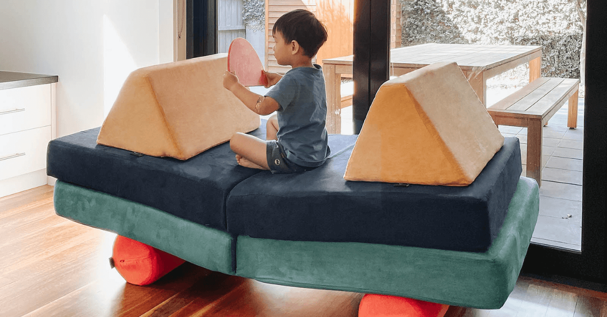  Kids love our fold out play couches because they can play their hearts out without any limitations!