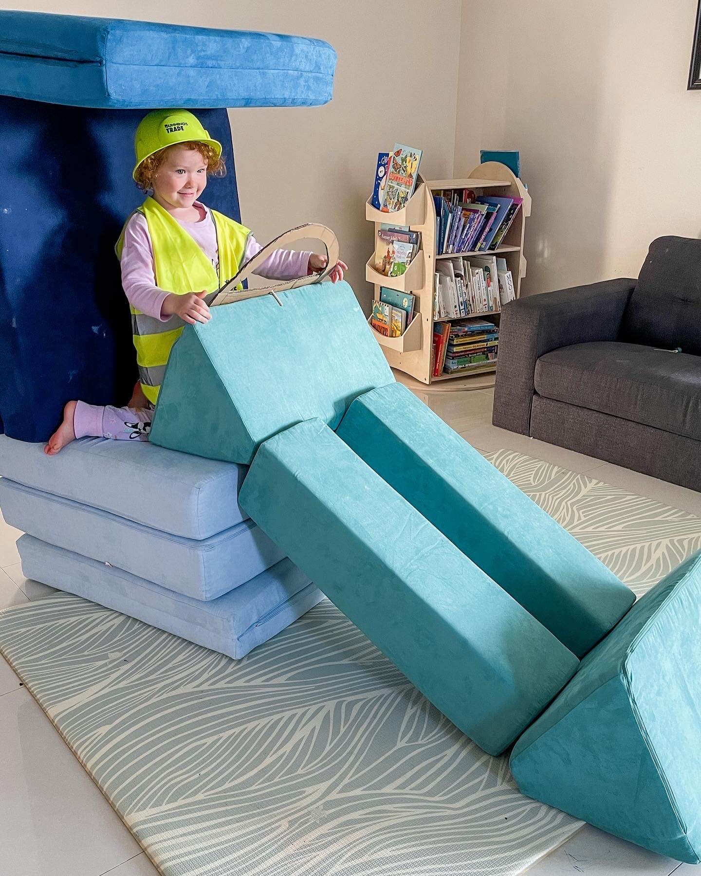 This high-powered construction build is proof of the kind of cognitive exploration possible with a play couch!