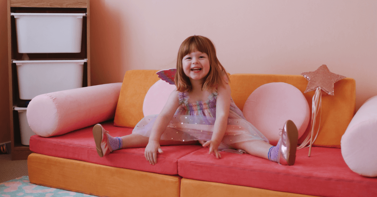 Pink is a great colour to set the tone of your playroom: it can help tone down aggression which is a big bonus for children with big personalities