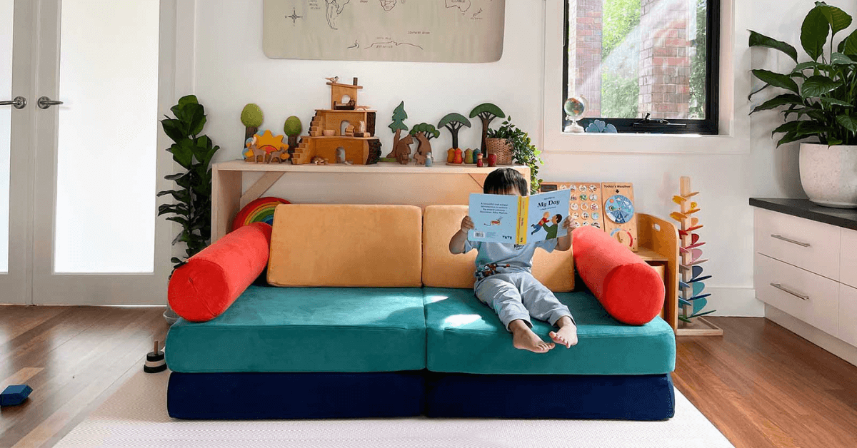 The Funquare Play Couch Sofa comes with the option to customise, so you can create your own design perfect for the aesthetic of your home and the development of your kids minds