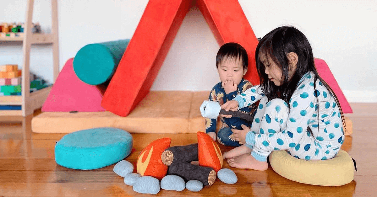 he best part about the Funsquare kids foam play couch is its versatility