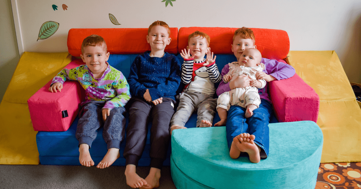 We're giving back to Australian families with a modular play couch designed specifically for them