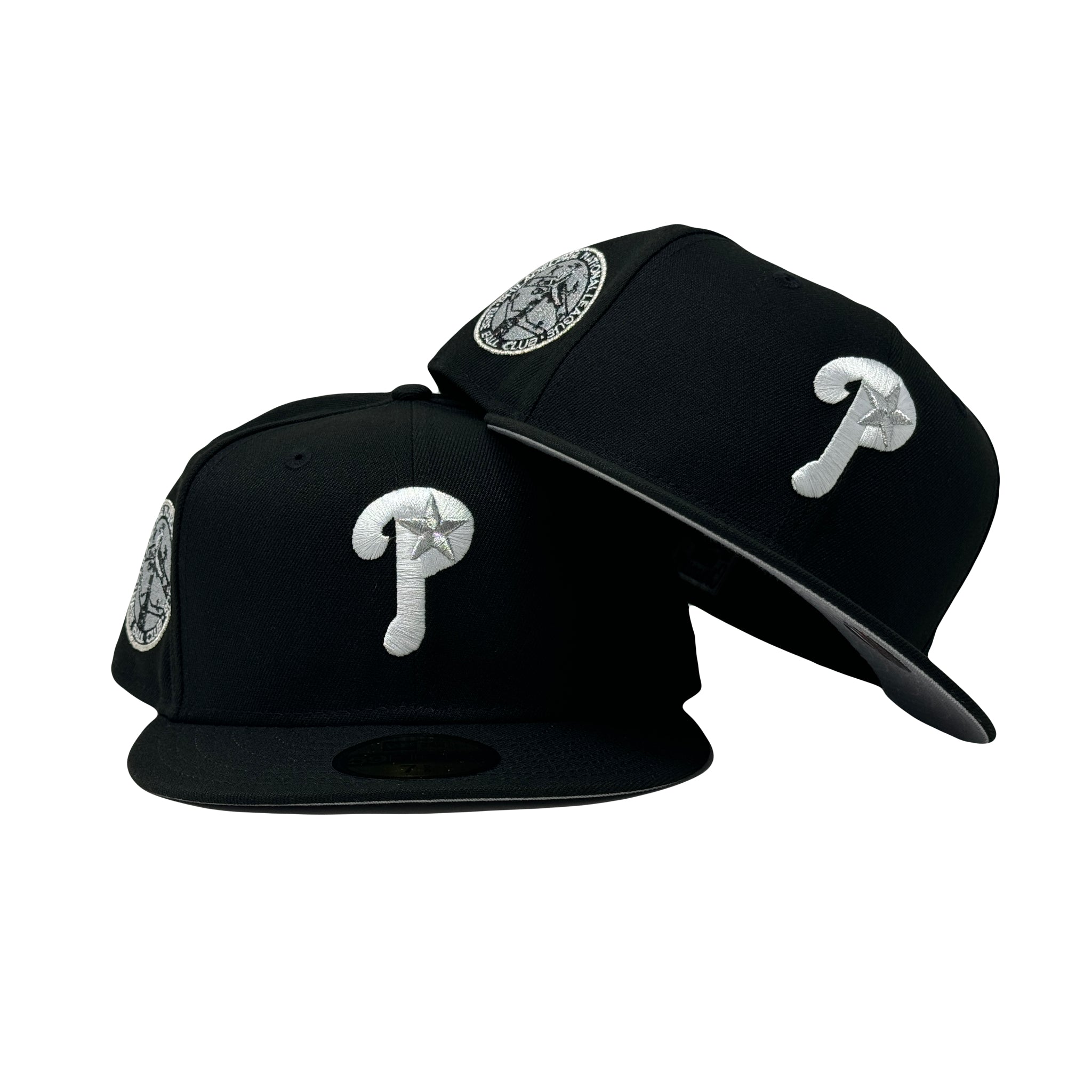 Philadelphia Phillies National League Black 59Fifty New Era Fitted Hat