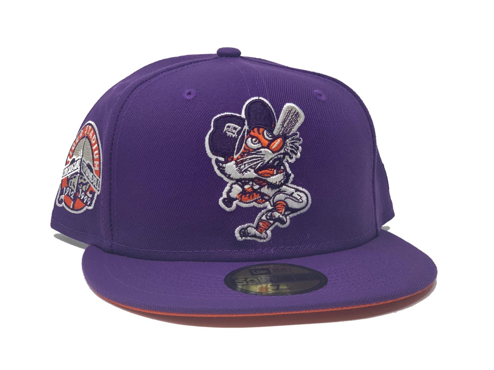 Deep Purple Detroit Tigers Custom 59fifty New Era Fitted Hat – Sports ...
