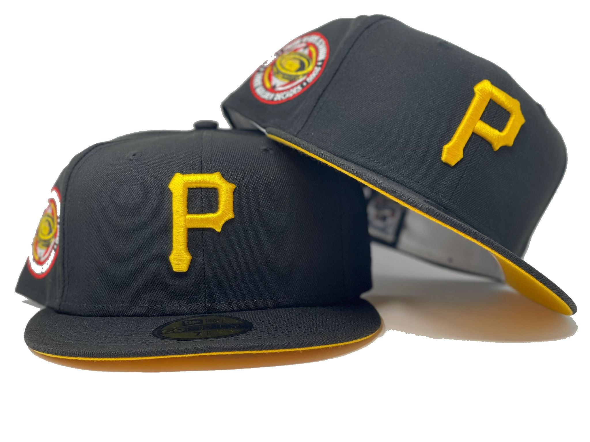 pirates fitted hat yellow brim