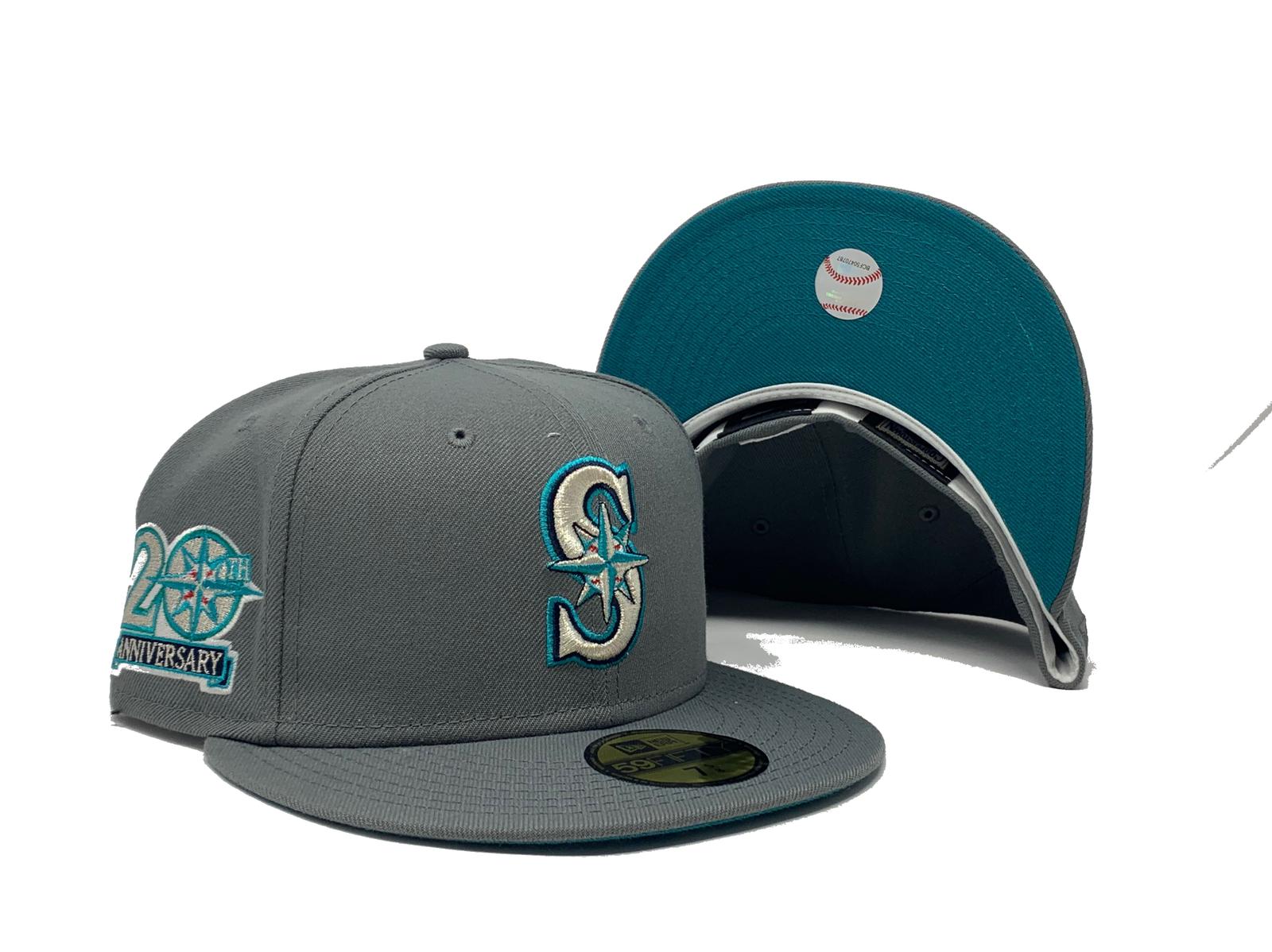 seattle mariners fitted grey brim