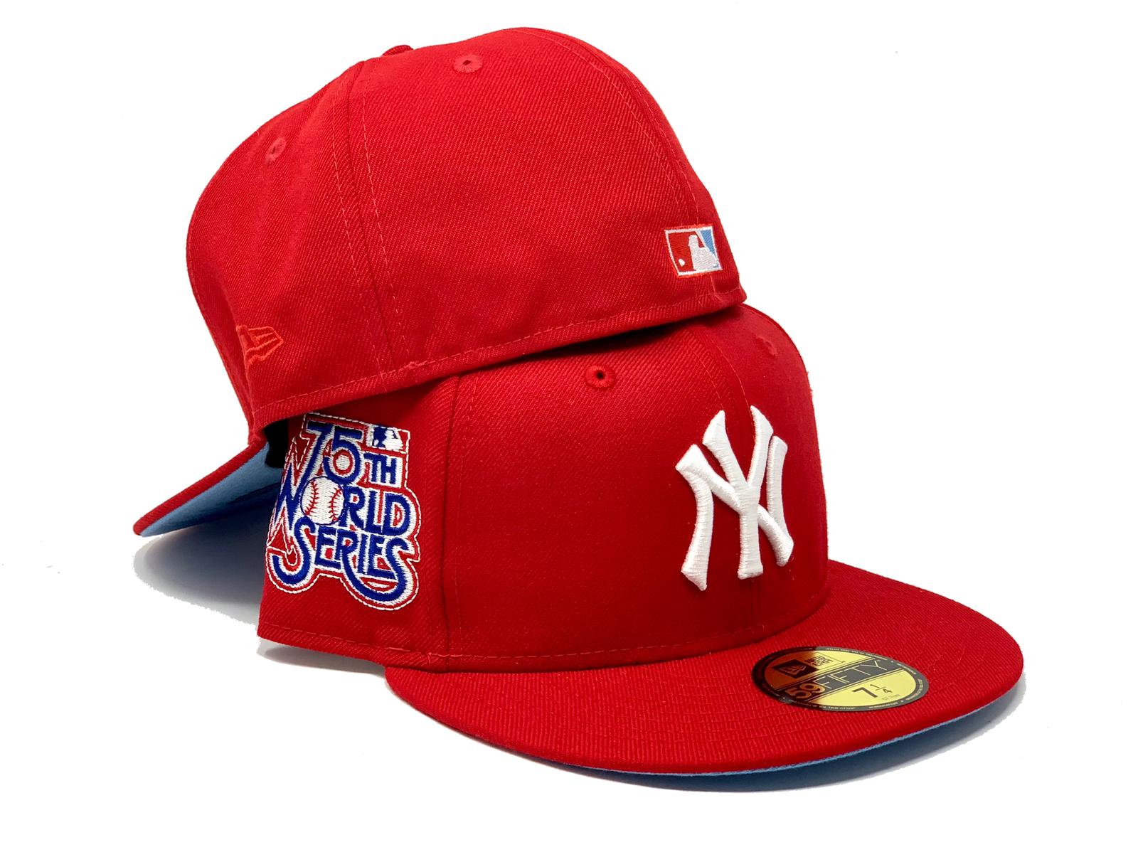 red world series fitted hat