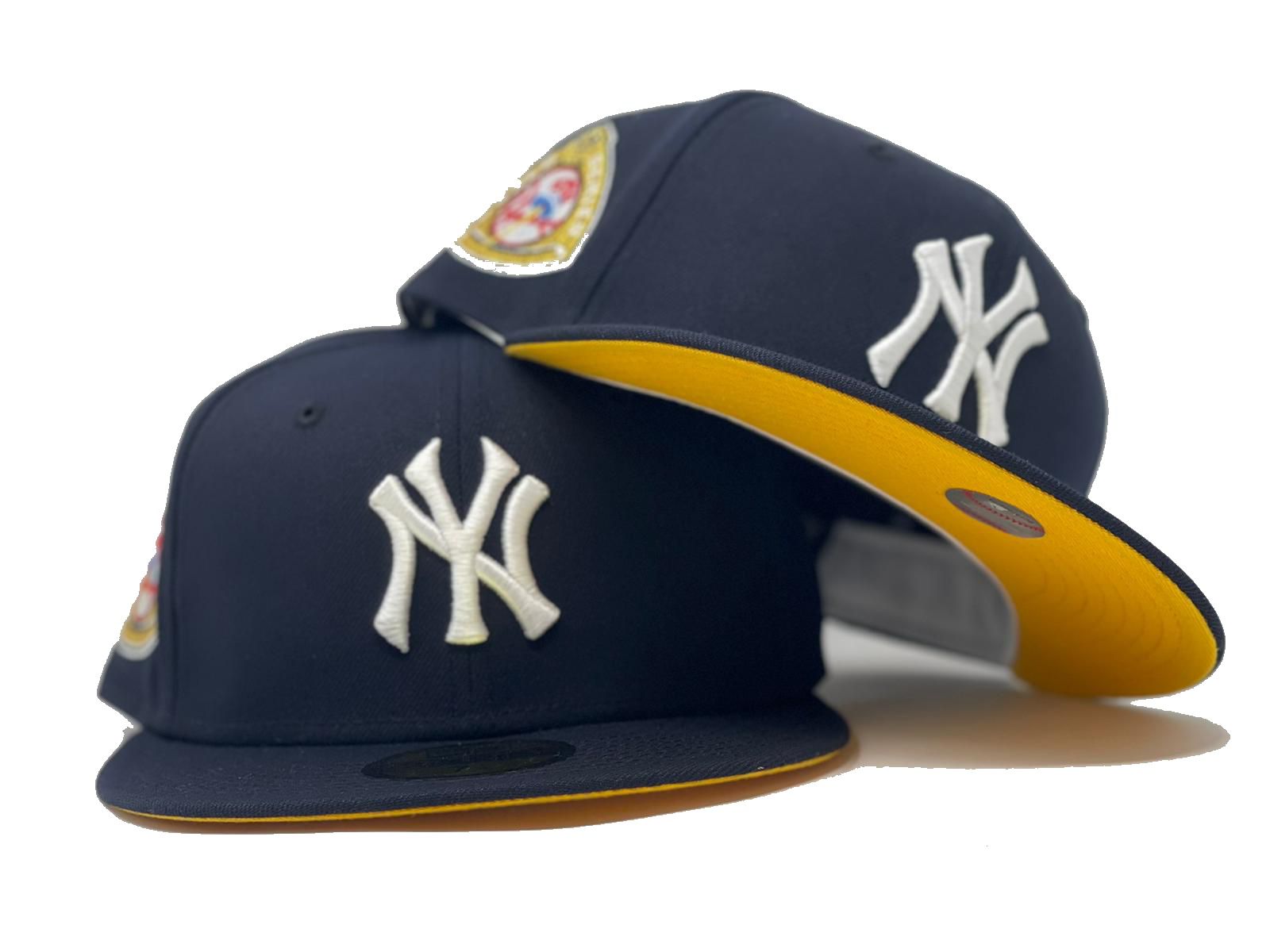 blue and yellow yankees hat