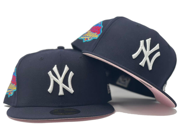 yankee world series hat pink brim