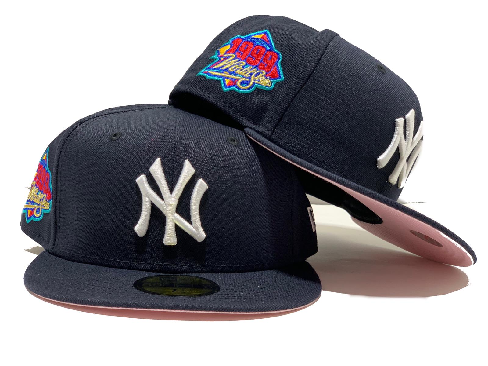 yankee world series hat pink brim