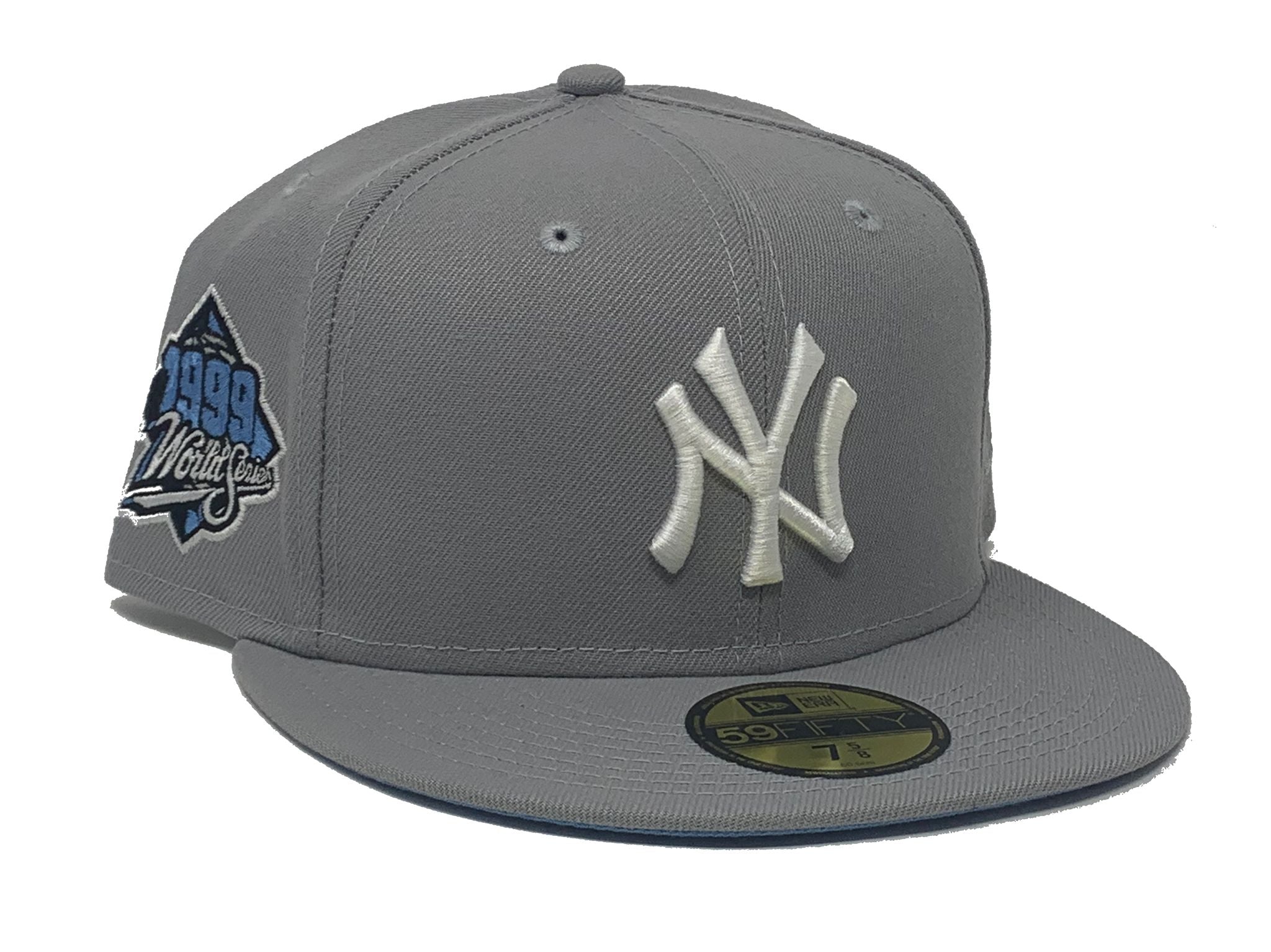 grey world series hat