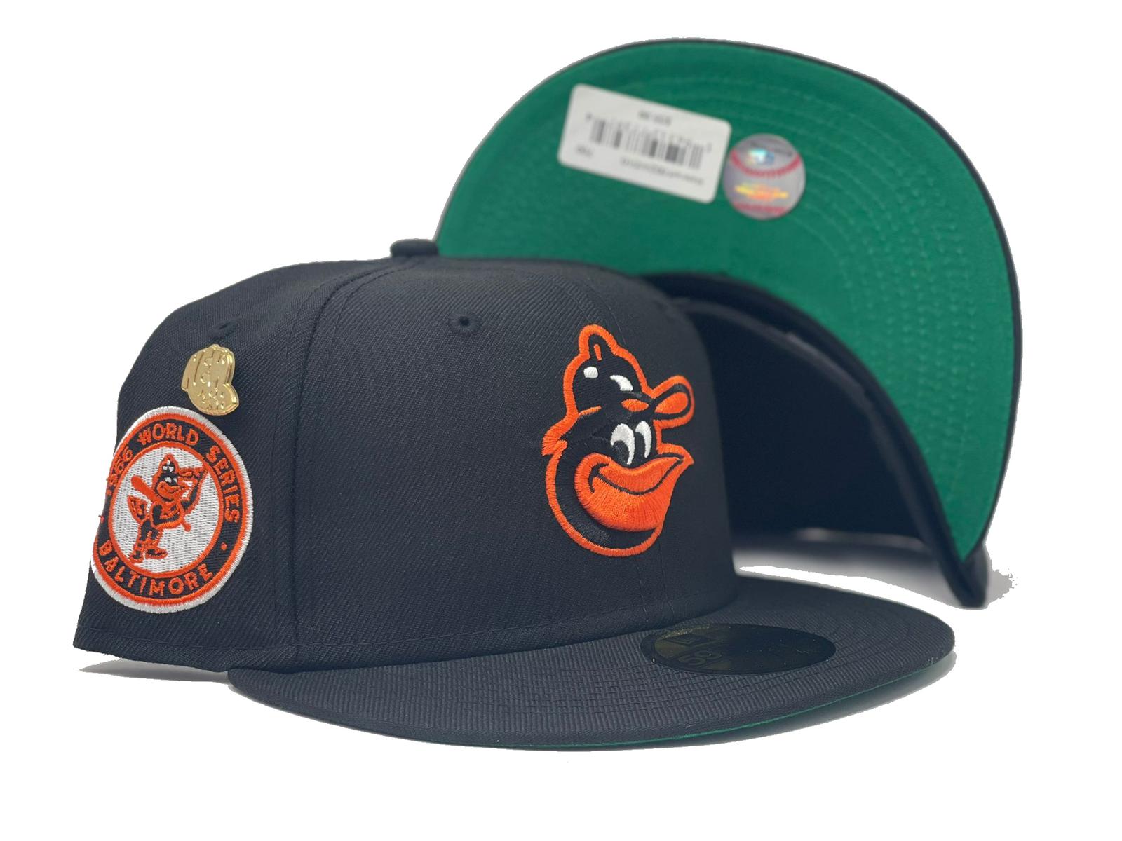 baltimore orioles fitted hat side patch