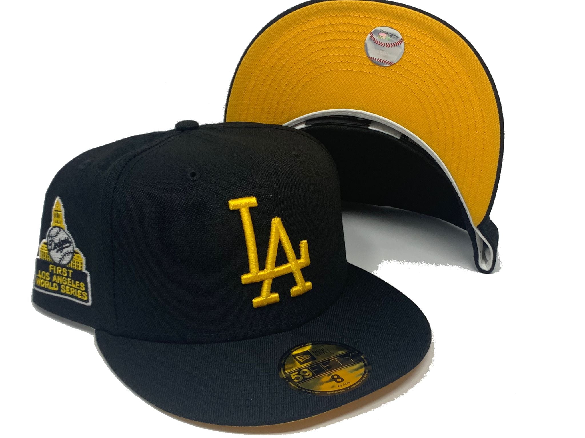 Black Los Angeles Dodgers First World Series 59fifty New Era Fitted ...