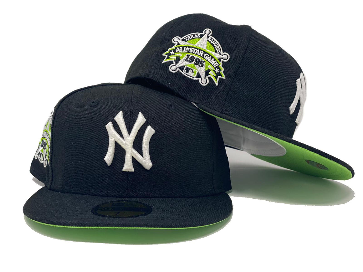 NEW YORK YANKEES 1995 ALL STAR GAME BLACK LIME GREEN BRIM NEW ERA FITT