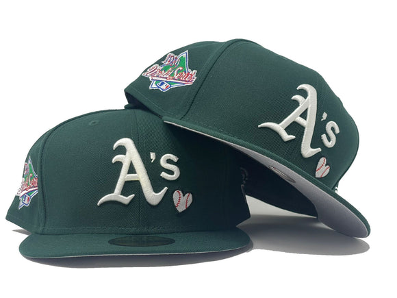 Oakland Athletics 1989 WORLD SERIES TEAM HEART 59FIFTY NEW ERA FITTED ...