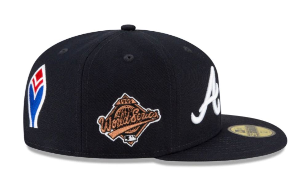 Black Atlanta Braves Patch Pride 59FIFTY New Era Fitted Hat – Sports ...