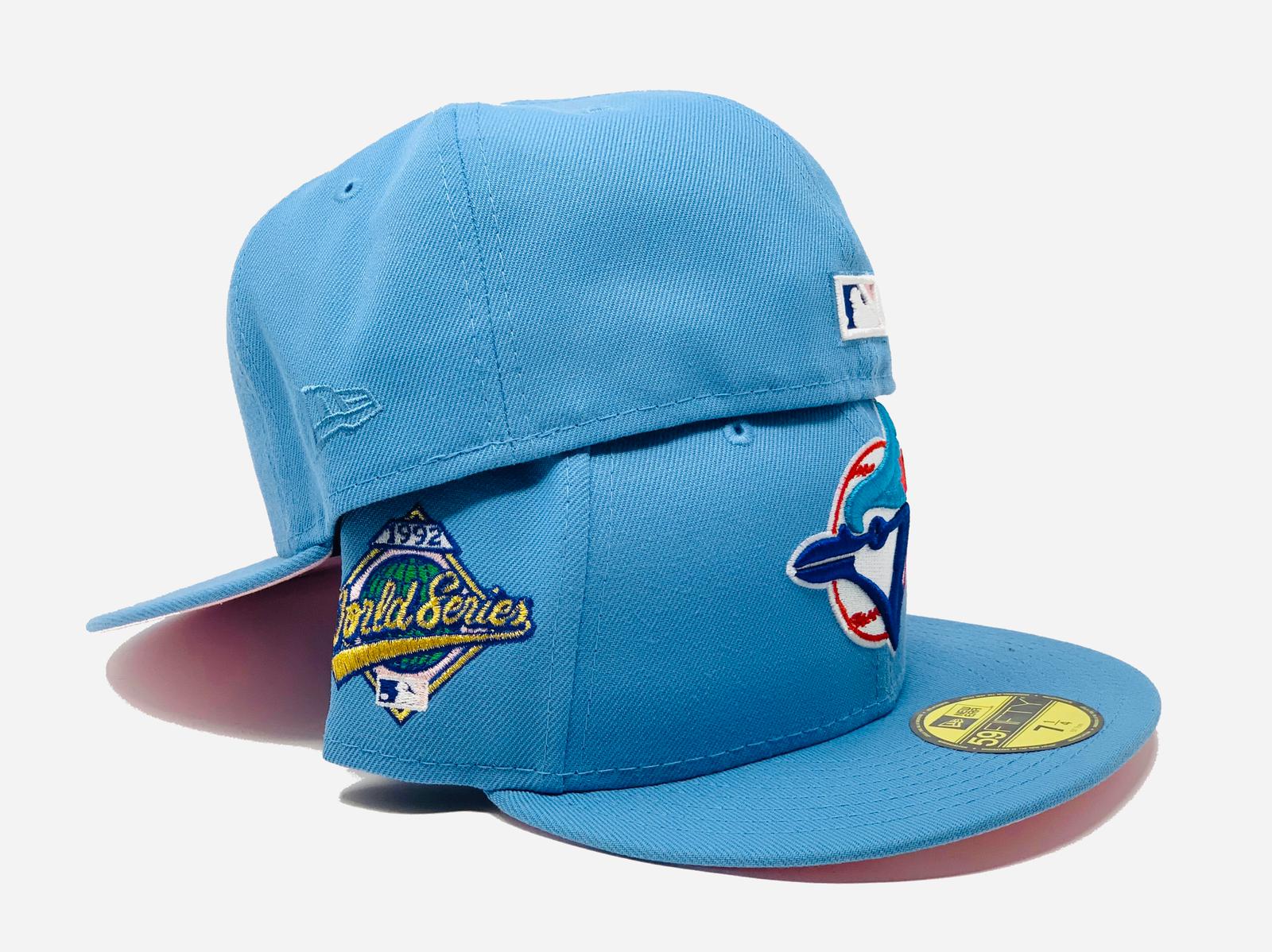 blue jays fitted hat light blue