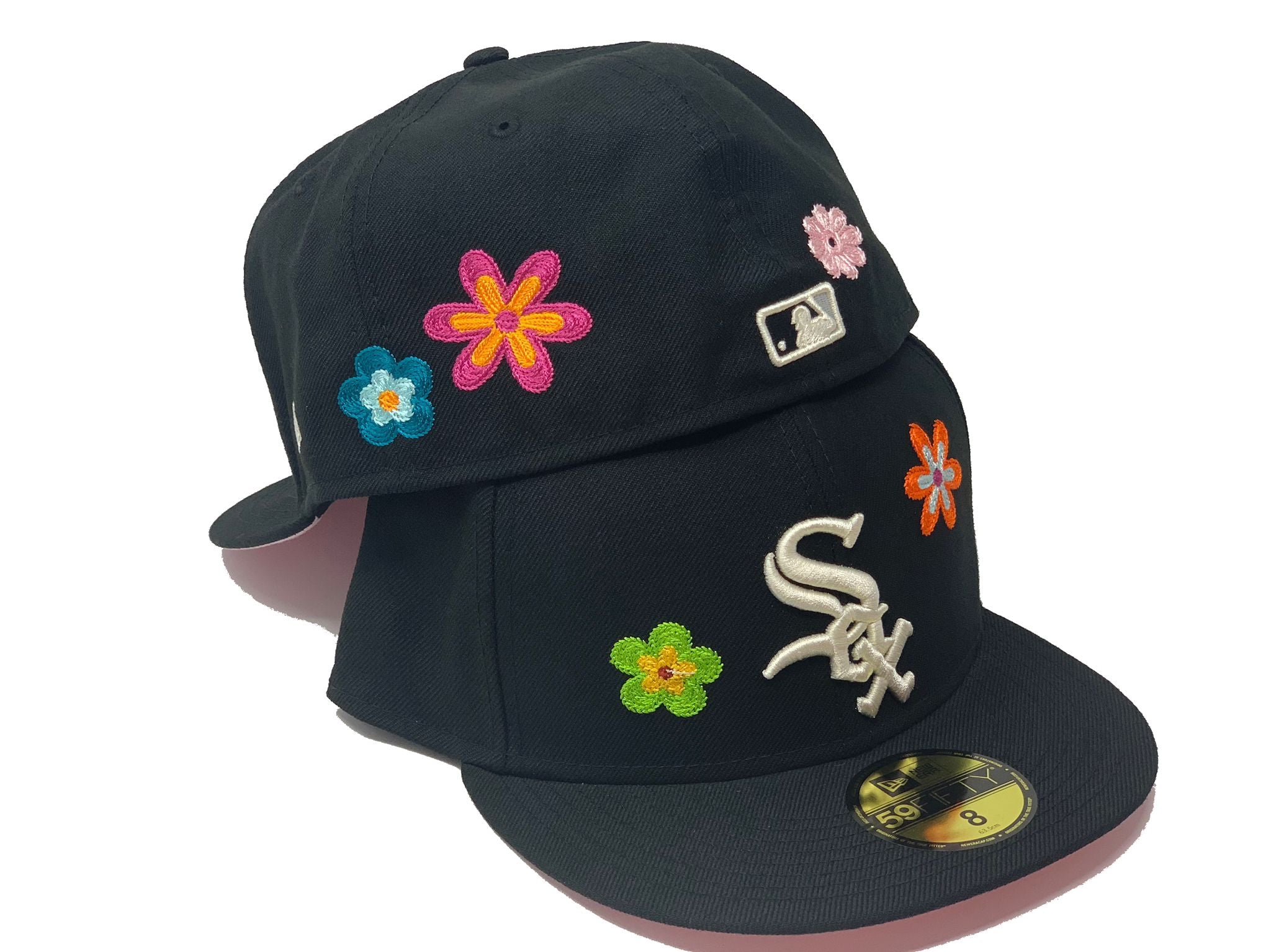 white sox flower hat