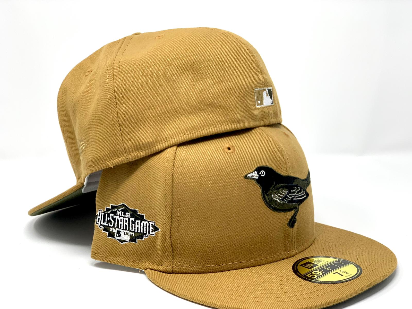 olive green orioles hat