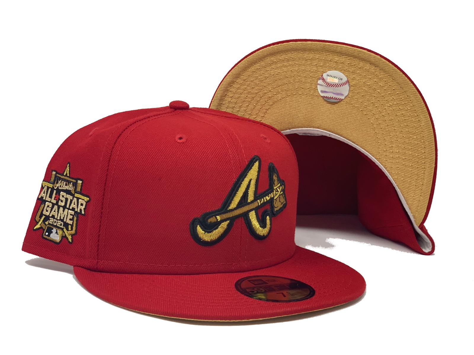 Red Atlanta Braves 2021 all star game 59fifty New Era Fitted Hat ...