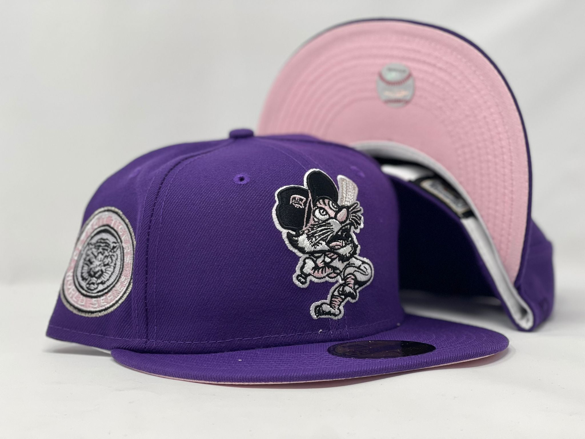 purple detroit tigers hat