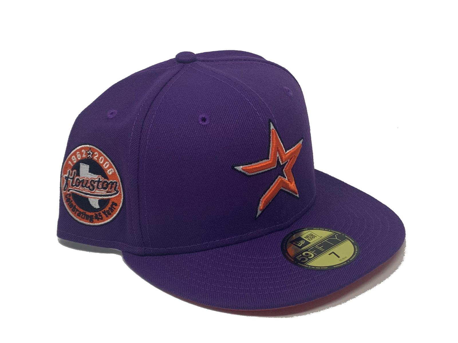 purple astros fitted