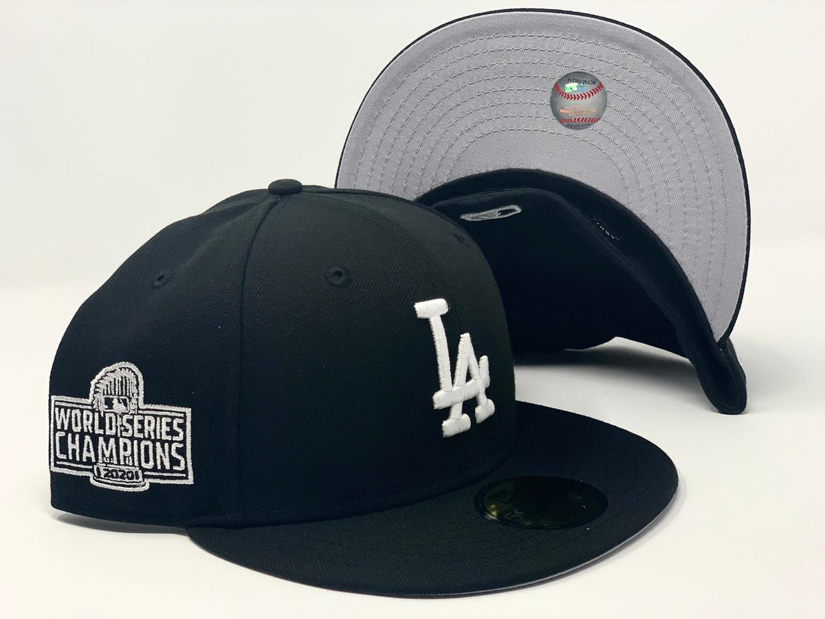 LOS ANGELES DODGERS 2020 WORLD SERIES CHAMPIONS BLACK GRAY BRIM NEW ER ...