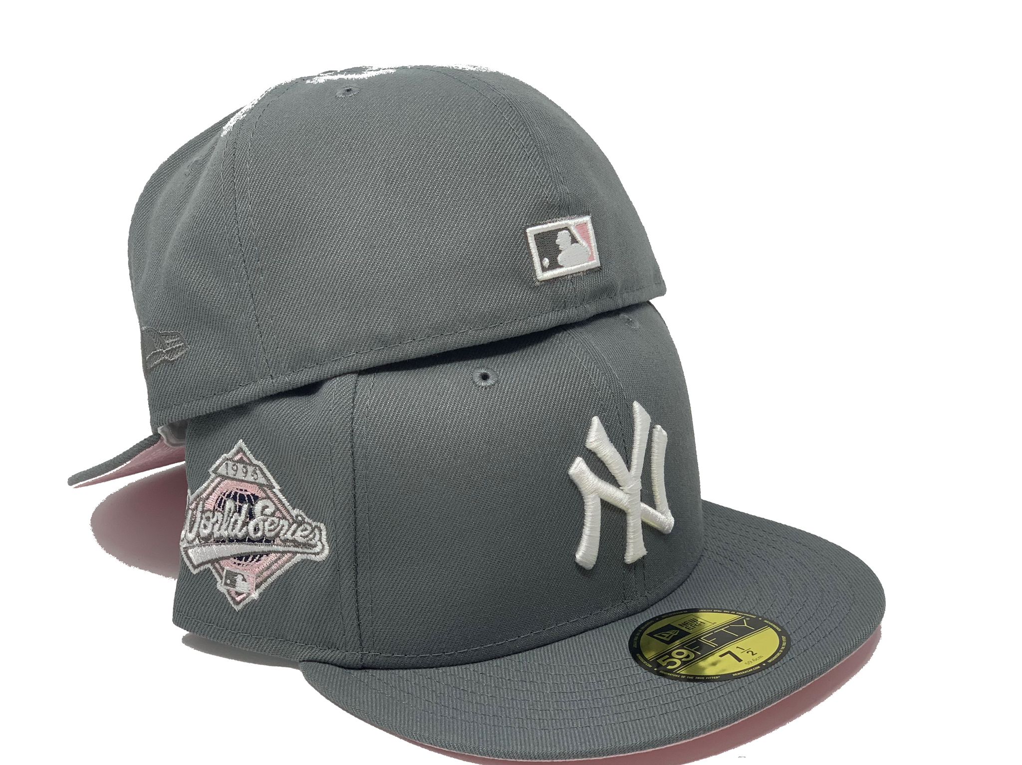 grey world series hat