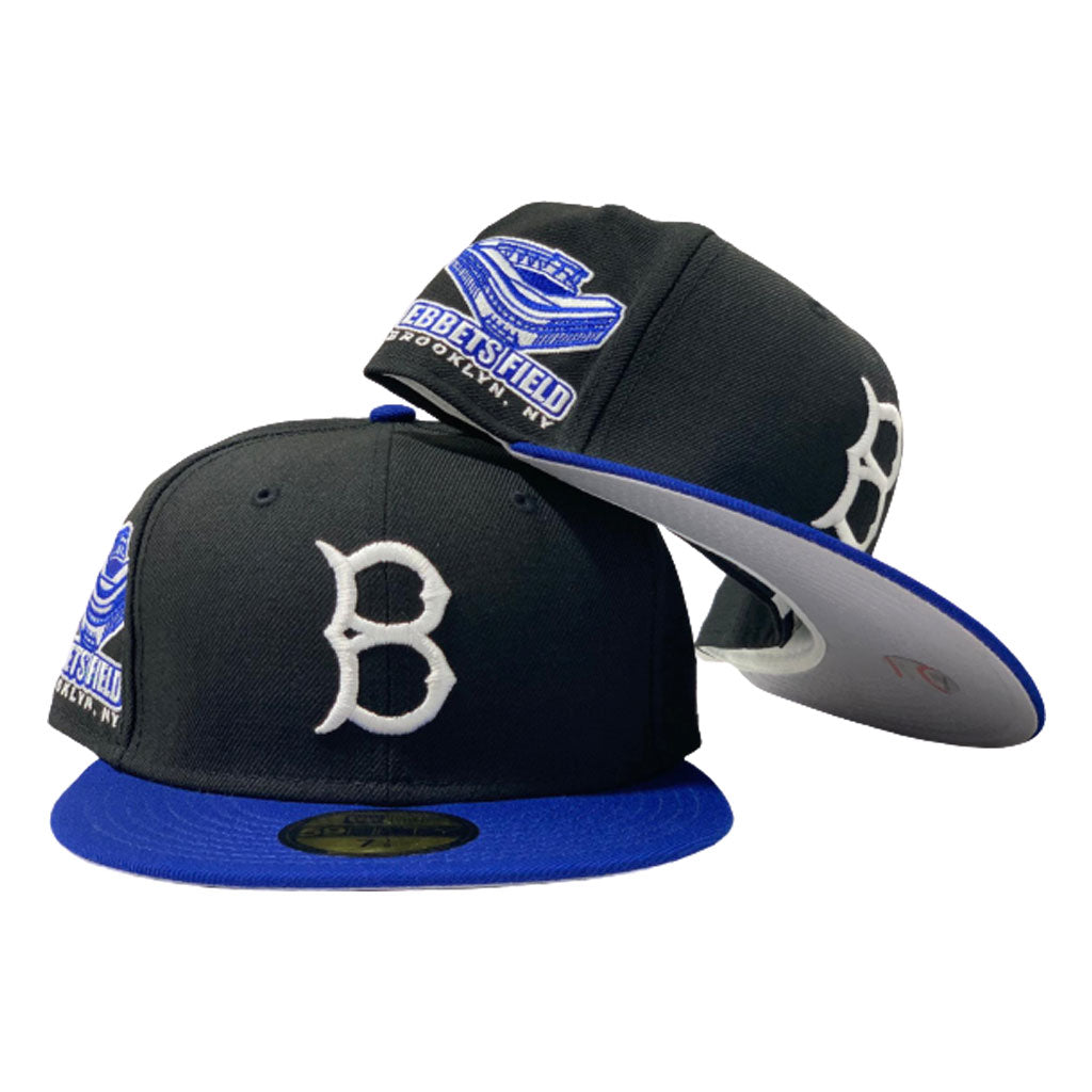 BROOKLYN DODGERS EBBETS FIELD NEW ERA GRAY BRIM FITTED – Sports World 165