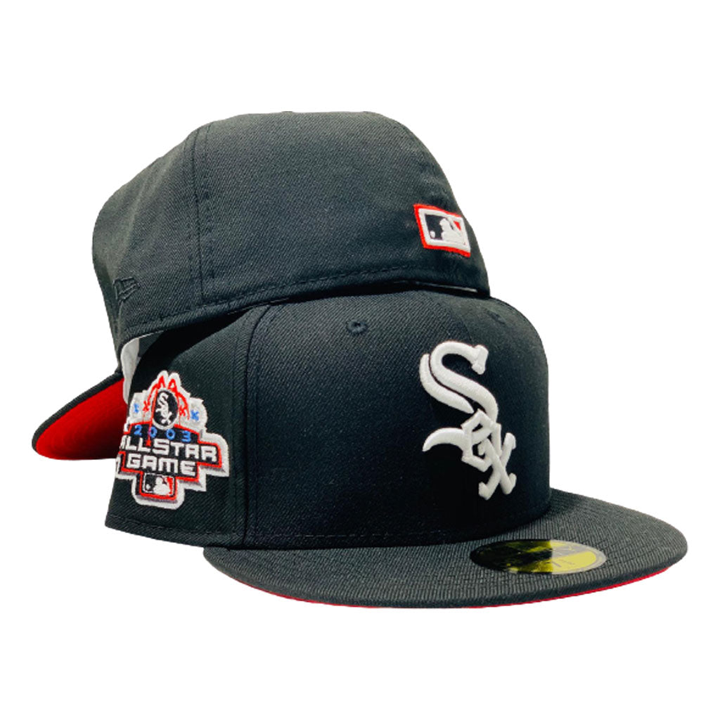 white sox hat red brim