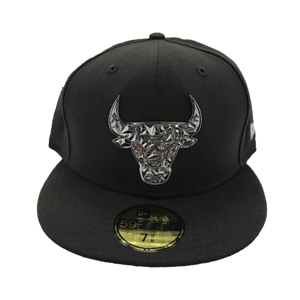 Chicago Bulls Black Fractured metal Badge New Era... – Sports World 165