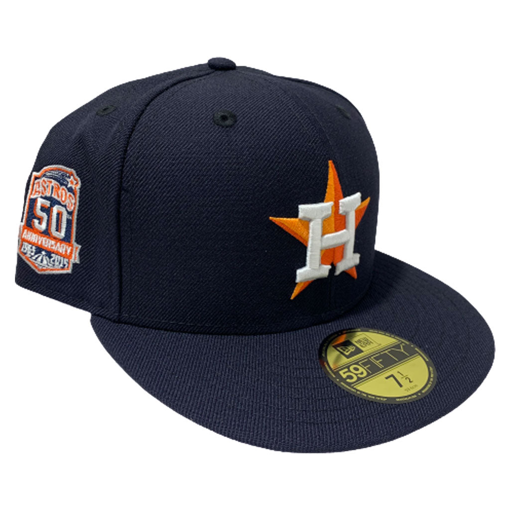 HOUSTON ASTROS NAVY BLUE 50TH ANNIVERSARY NEW ERA FITTED – Sports World 165