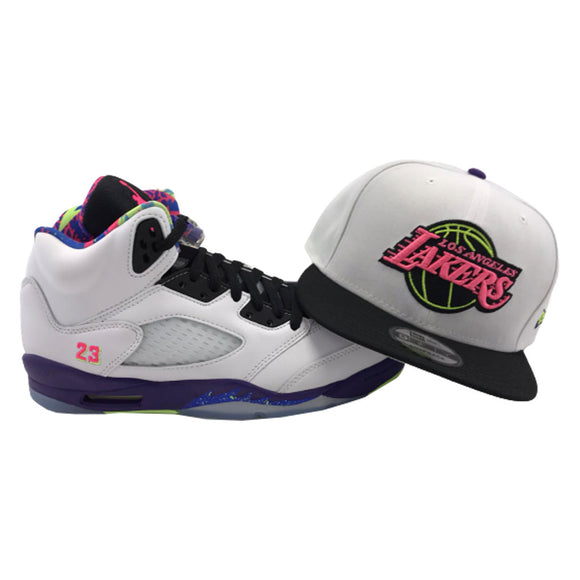 jordan 5 lakers